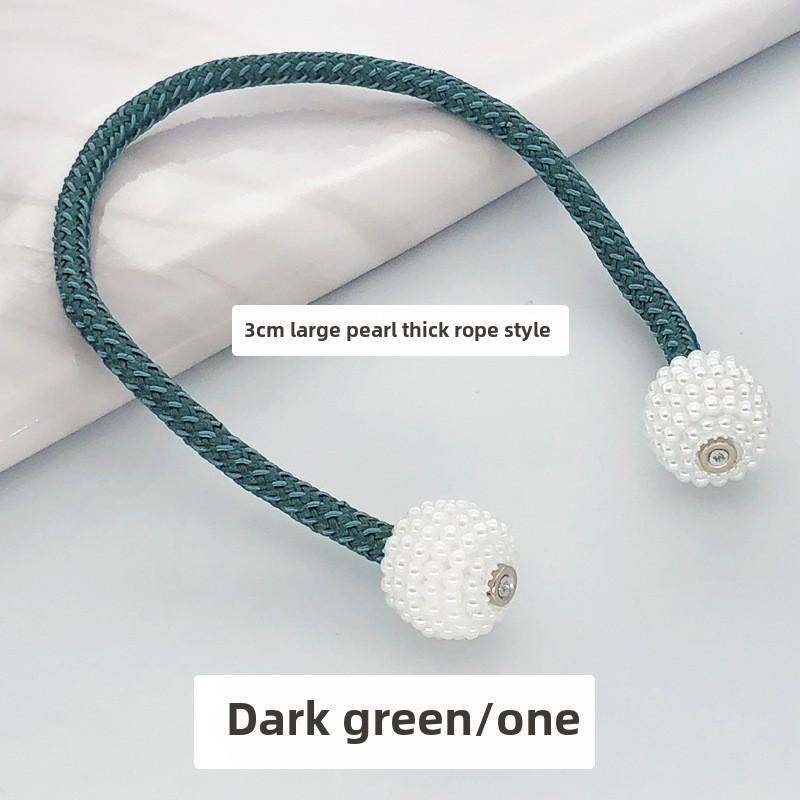 Wholesale Large Thick Rope Pearl Curtain Ties Magnetic TieSimple Tie Rope Decorations Curtain Buckles