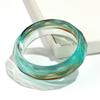 New Colorful Clear Irregular Round Acrylic Wide Bangle for Women Statement Resin Chunky Stackable Bracelets Couple Jewelry Gift