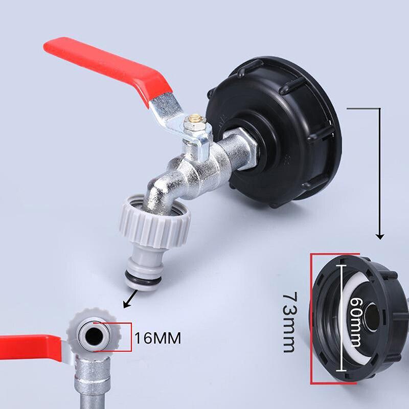 

1/2Inch Brass Internal Thread IBC Tonnage Barrel Connector Tank Adapter Garden Hose Fit Watering System Spout Drain Faucet Valve