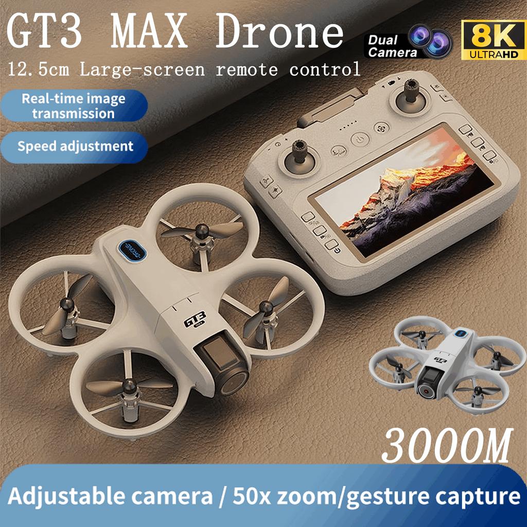 GT3 MAX Mini Drone 5G 8K GPS Professional HD Aerial Photography Dynamic Lighting Remote Control Aircraft Optical Flow Quadcopter