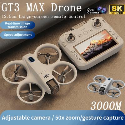 Dron GT3 MAX Mini 5G 8K GPS Profesjonalna fotografia lotnicza HD Dynamiczne oświetlenie Zdalnie sterowany samolot Optyczny przepływ Quadrocopter