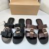 Soleist Damen Sommer Flache Sandalen Mode Metall Schnalle Riemen Zapatos De Muje Marke Offene Zehe Lässig Strand Römische Schuhe für Damen
