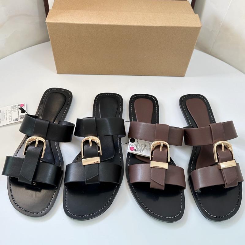Soleist Damen Sommer Flache Sandalen Mode Metall Schnalle Riemen Zapatos De Muje Marke Offene Zehe Lässig Strand Römische Schuhe für Damen