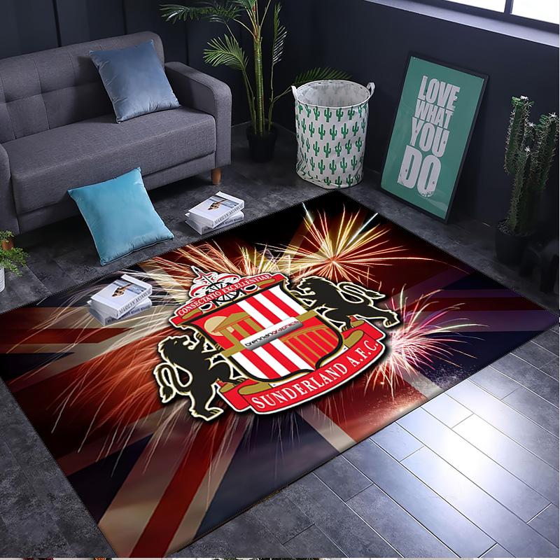 1PC rug Sunderland football Carpet, Chair Rug,Area Rug for Office Bedroom living rooms bedroom, Doormat decor Christmas fan gifts