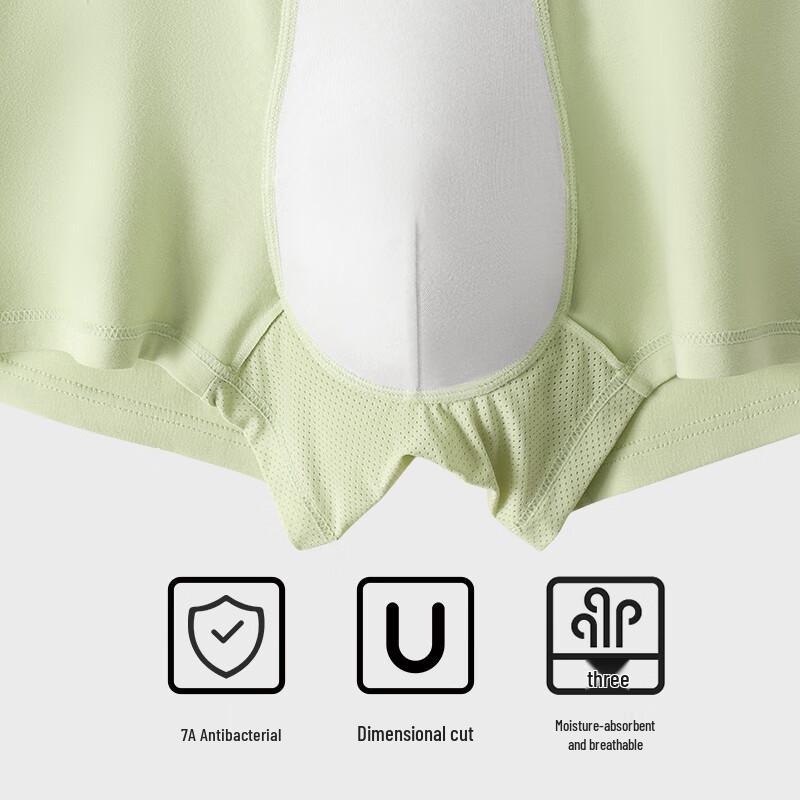 Duoduo Cotton Men's Antibacterial 4-Pack Boxer Briefs