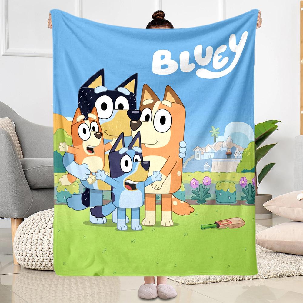 Bluey's Festive Friends Blanket Warmthful Decor Suitable for Sofa Chair Office Chair for All Occasions Modern Gift for Travel Home Birthdays