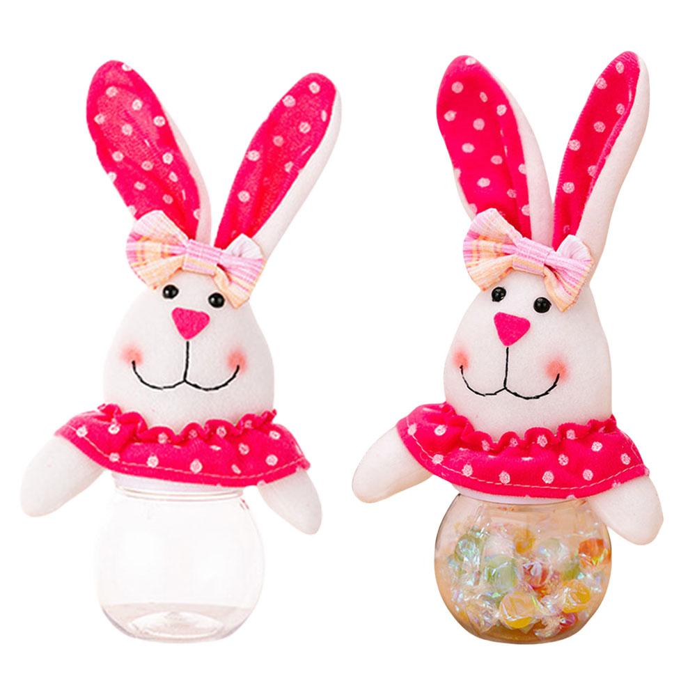 Easter Bunny Candy Jar Decorative Easter Gift Box Storage Container Perfect for Easter Basket Stuffers & Decorations