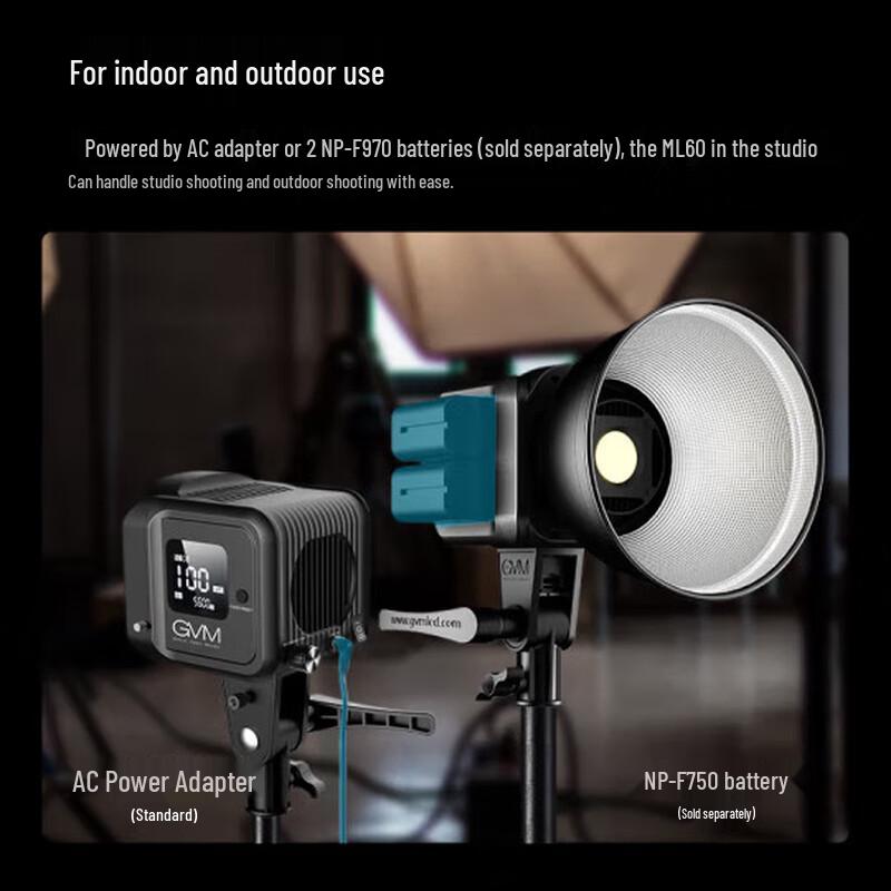 

GVM 80W Dual-Color LED Video Light Kit