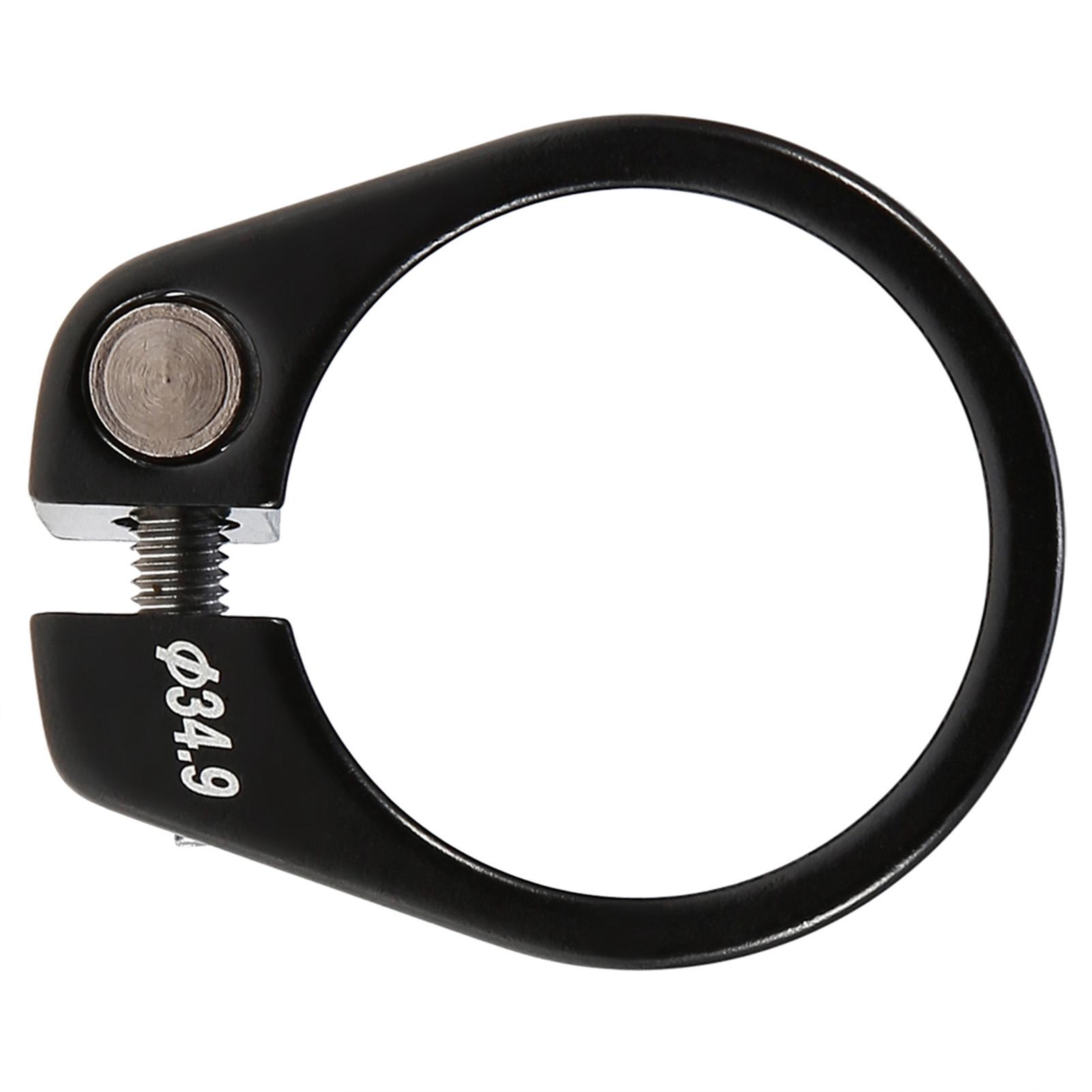 34,9 мм Алюминиевый сплав Зажим подседельного штыря велосипеда Аксессуар для подседельного штыря горного велосипеда(черный)