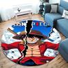 One Piece Monkey D Luffy Round Area Rug Carpet Rug For Living Room Bedroom Sofa Playroom Decor Nonslip Floor Mat