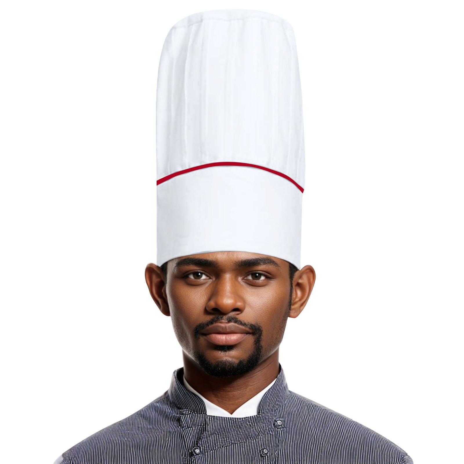 

Знаменитая шляпа шеф-повара, кондитерская, тканевая шляпа, рабочая шляпа, плиссированная шляпа One Size белый