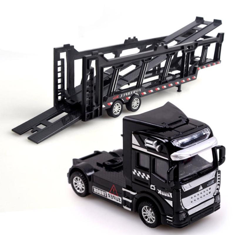 Kids Boys Simulate Alloy Trailer DIY Scene Modeling Toy
