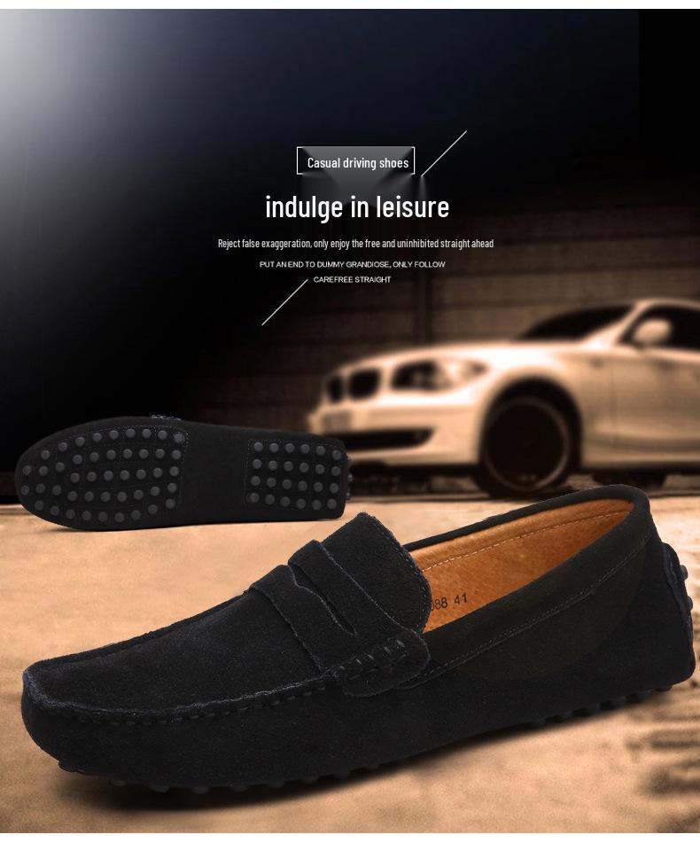 Elegante Lässige Herren Leder Slipper - Klassischer Britischer Schlupfstil, Übergrößen Verfügbar