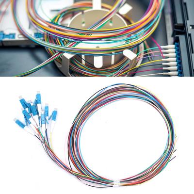 Trança de Fibra Óptica de 12 Fibras LC/UPC Monomodo Baixa Perda de Inserção 1,5m