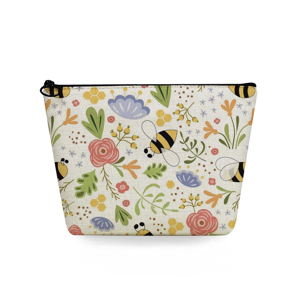 Women Seven-spotted ladybug Print Cosmetic Bag Toiletries Organize Travel Storage Case 6748