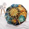 Stained Compass Rose Window ArtUmbrella, Portable 3-Fold Compact Umbrella for Men & Women Gift