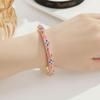 Metal Cloisonne Bracelet Retro Enamel Flower Bangle Closed End Enamel Bracelet  Ethnic Style