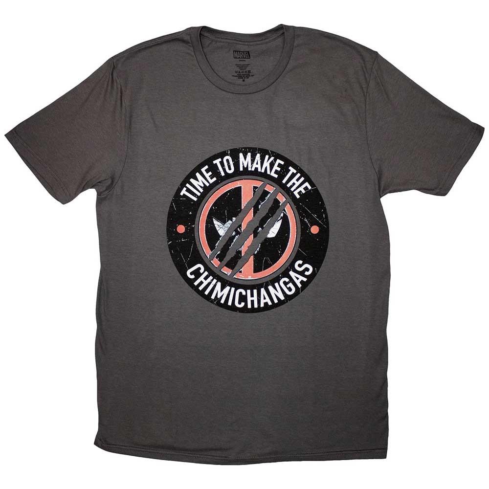 Marvel Comics Deadpool Chimichanga T- Grey New Unisex T-Shirt XXXL