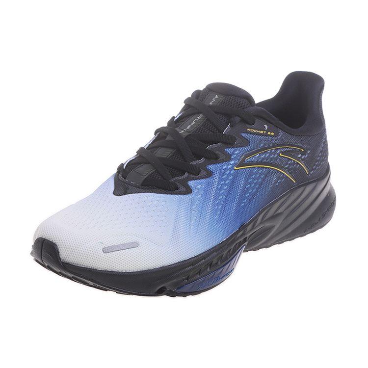 Anta Running Series Non-Slip Wear-Resistant Low-Top Running Shoes Men Sneakers Black Blue White 112145587S-2