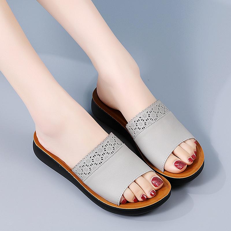 Női nyári divat vastag talpú megemelt papucsok otthoni papucsok alkalmi papucsok