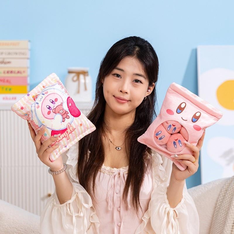 Plush Kirby Toy Cute Cartoon Durable Cloth Cover Children Play Collecting Gift