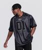 FREEDOM Contour Line Mesh Collar T-Shirt (Black)