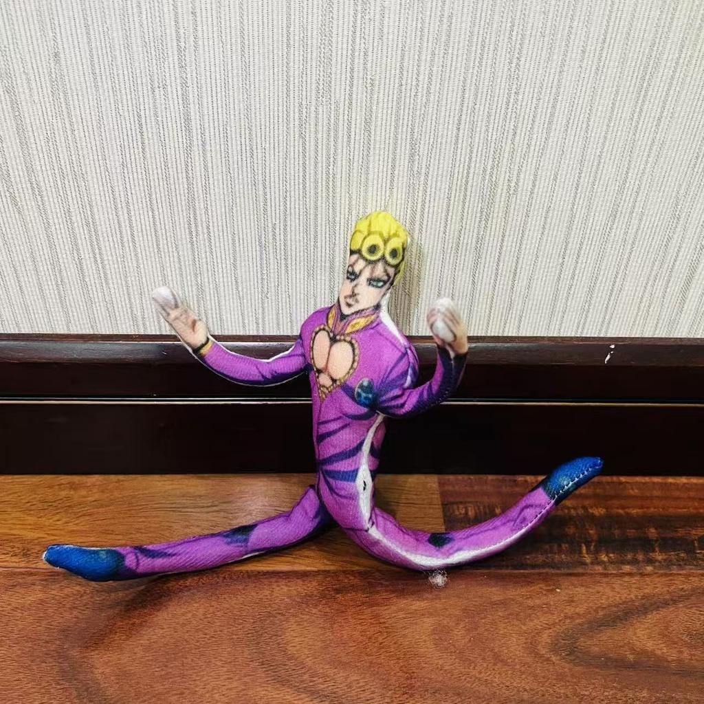 Kawaii Ny 28 cm Jojo's Bizarre Adventure Abstrakt Musben Tråd Docka Docka Tillbehör Giorno Giovanna Pojke Födelsedagspresent