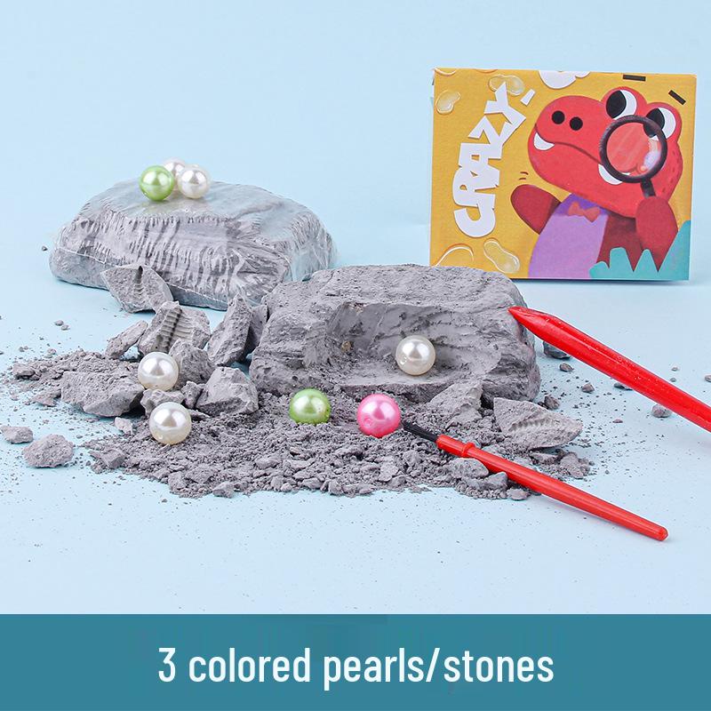 Kids Dinosaur Fossil & Zodiac Excavation Toy with Gem, Amber & Terracotta Army