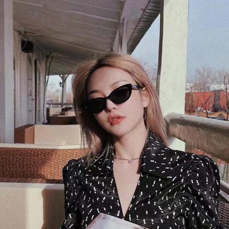 Retro Cat Eye Sunglasses Female Uv400 Protection Modern Sunshade For Beach And Parties