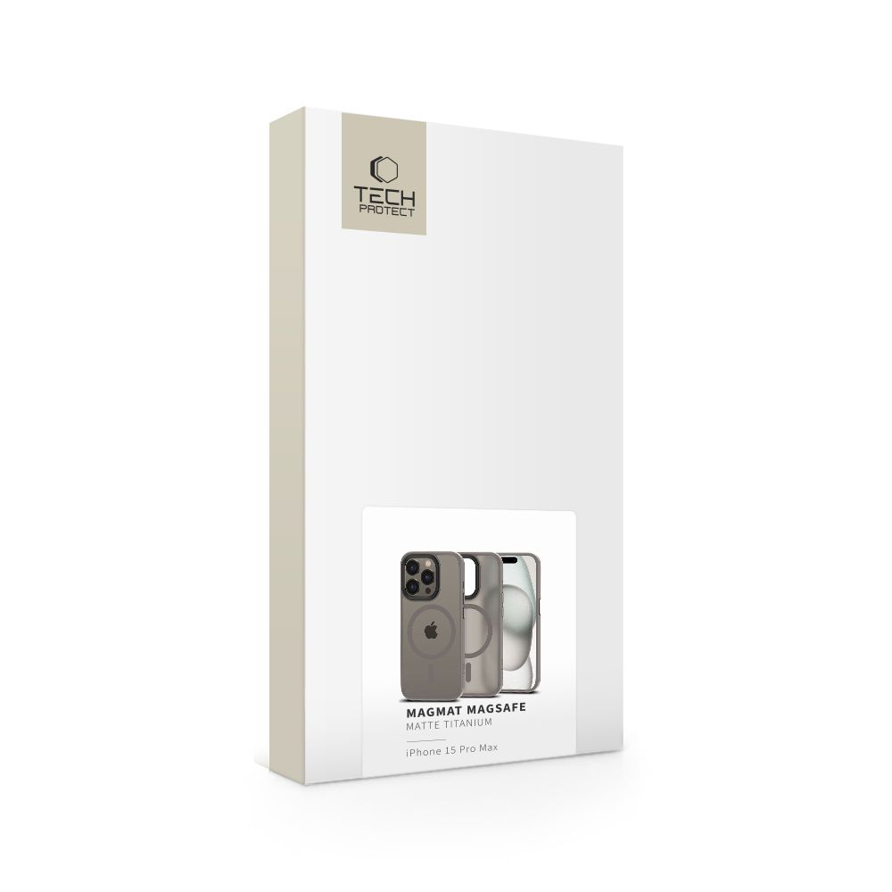 Tech-Protect Magmat Magsafe Iphone 15 Pro Max Matte Titanium