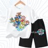 Kids T Shirt and Shorts Two Piece Set Outdoor Sportwear PAW Patrol Printed Summer Girls Casual Outfits Children's Shorts Sets