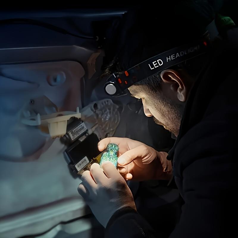 Outdoor Mini Rechargeable Portable Headlight with Strong, Lightweight, Adjustable and Magnetic Properties Suitable for Running, Camping and Fishing