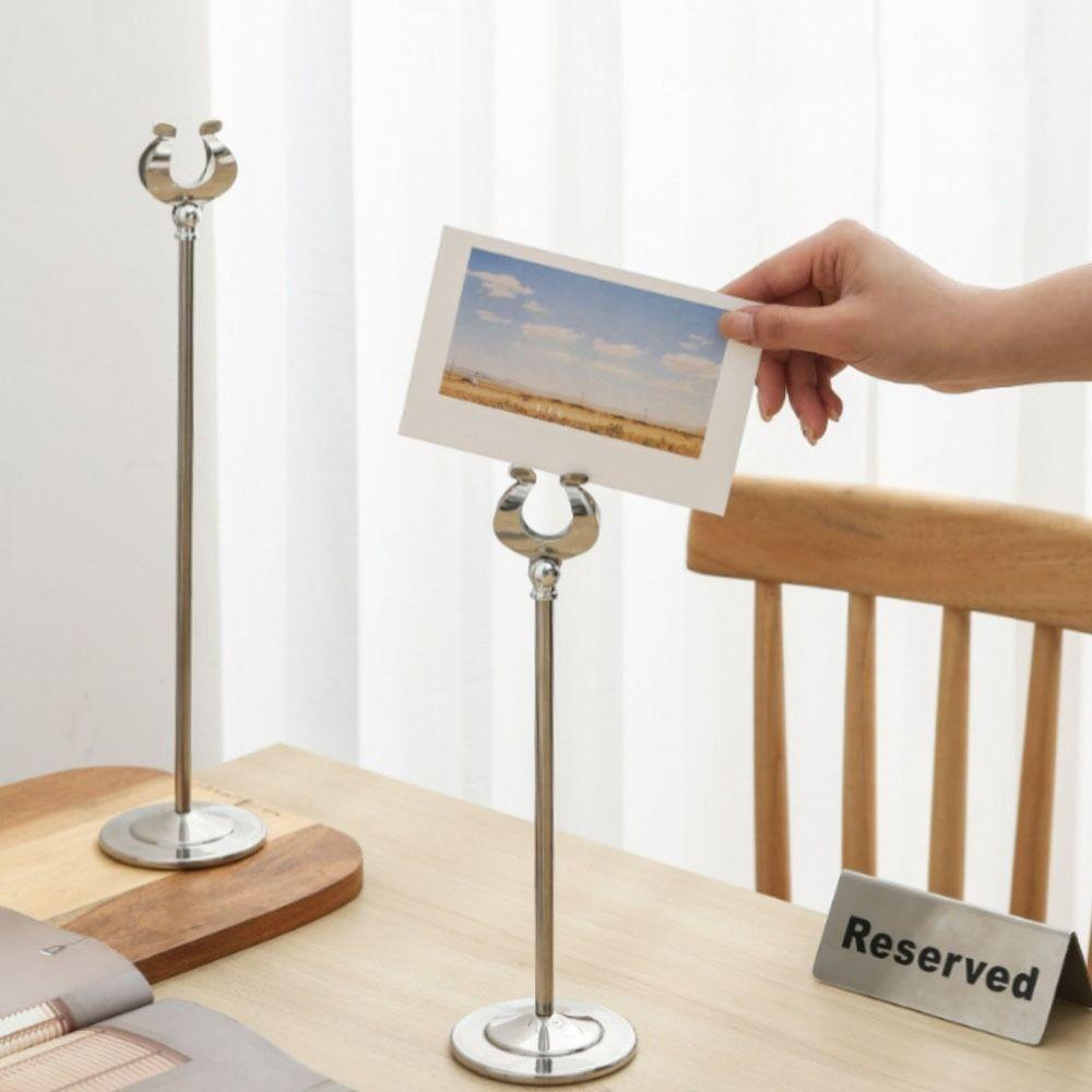 Stable Base Table Number Holder U Shape Name Card Holder Place Card Holder  Table Accessories