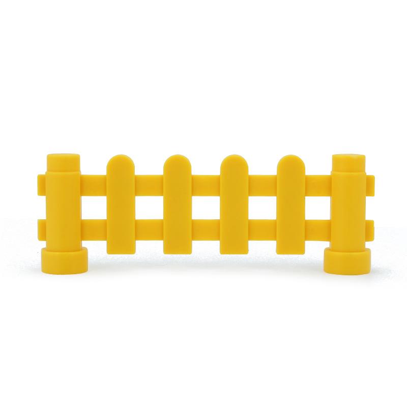 Big Building Block Accessories Train Track Traffic Signs Light Roadblock Parking Pole Fence Compatible Outdoor Series Kids Toys