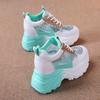 Women's Mesh Breathable Shoes Summer Sequins Blue Ladies Footwear High On Platform Offer New In Comfortable and Elegant Casual
