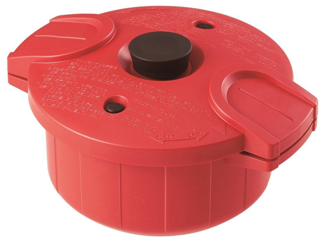 

Skater Pressure Cooker for Microwave Exclusive Taste Red Made in Japan MWP1 червоний