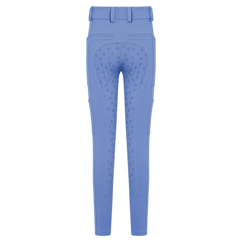 Boys Girls Horseback Riding Leggings Full Seat Anti-slip Breeches with Multiple Pockets for Equestrian Sports Kids