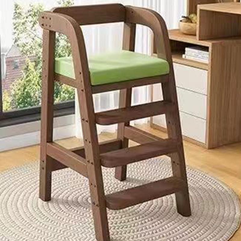 Solid Wood Children Dining Chair Modern Baby Eating Armchair Home Interior High Stool Comfortable Dining Chair Nordic Furniture