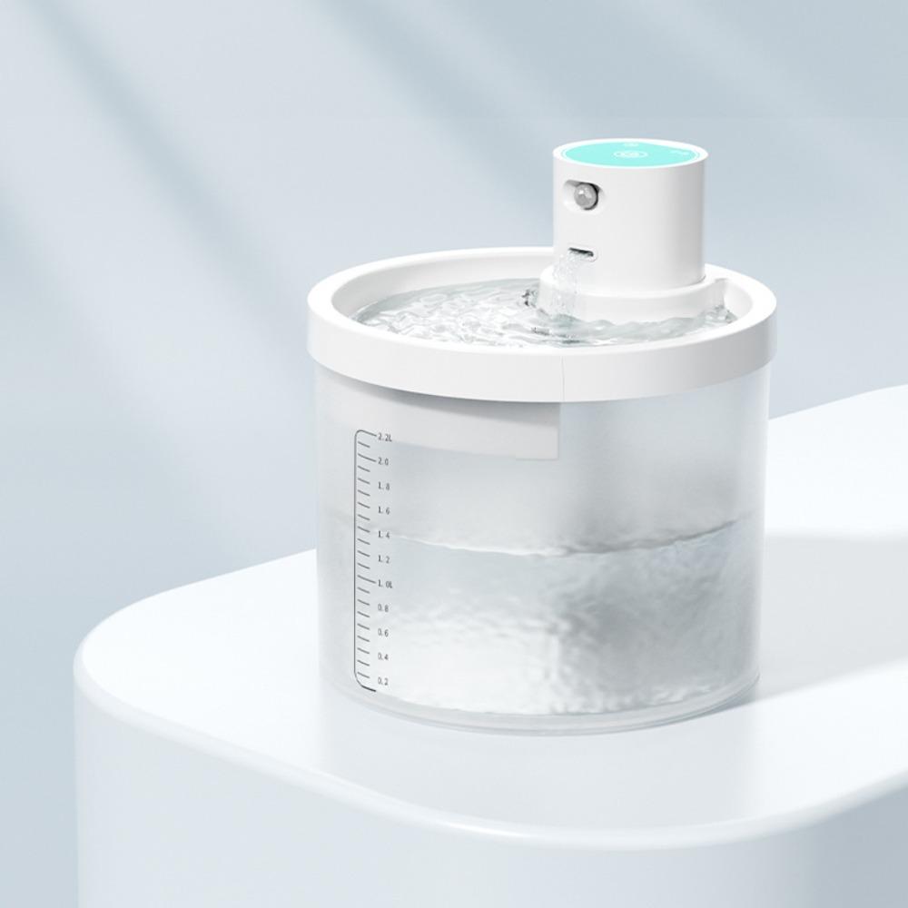 

Motion Sensor Cat Water Dispenser 2 Modes Automatic Water Fountain Indoor Home Use синий