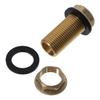 Brass Bulkhead Fitting G1/2 G3/4 G1 Male Hose Fitting Tube Connector  Water Tanks, Brass, Gold Tone
