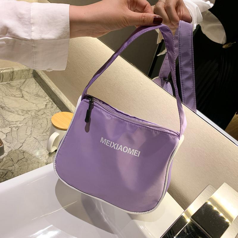 Nylonowe małe torby na ramię dla kobiet, casualowe, klasyczne, dzikie, damskie, torebki, proste, mini, kopertówki, damskie, torby pod pachami