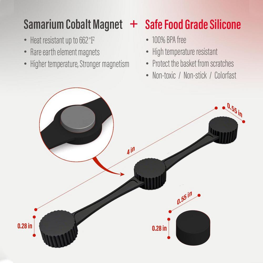 Fritteusen-Fixierschnalle 2 Stück Hochtemperaturbeständige Backpapier-Fixierung Silikonschnalle Für Küchenbackwerkzeuge