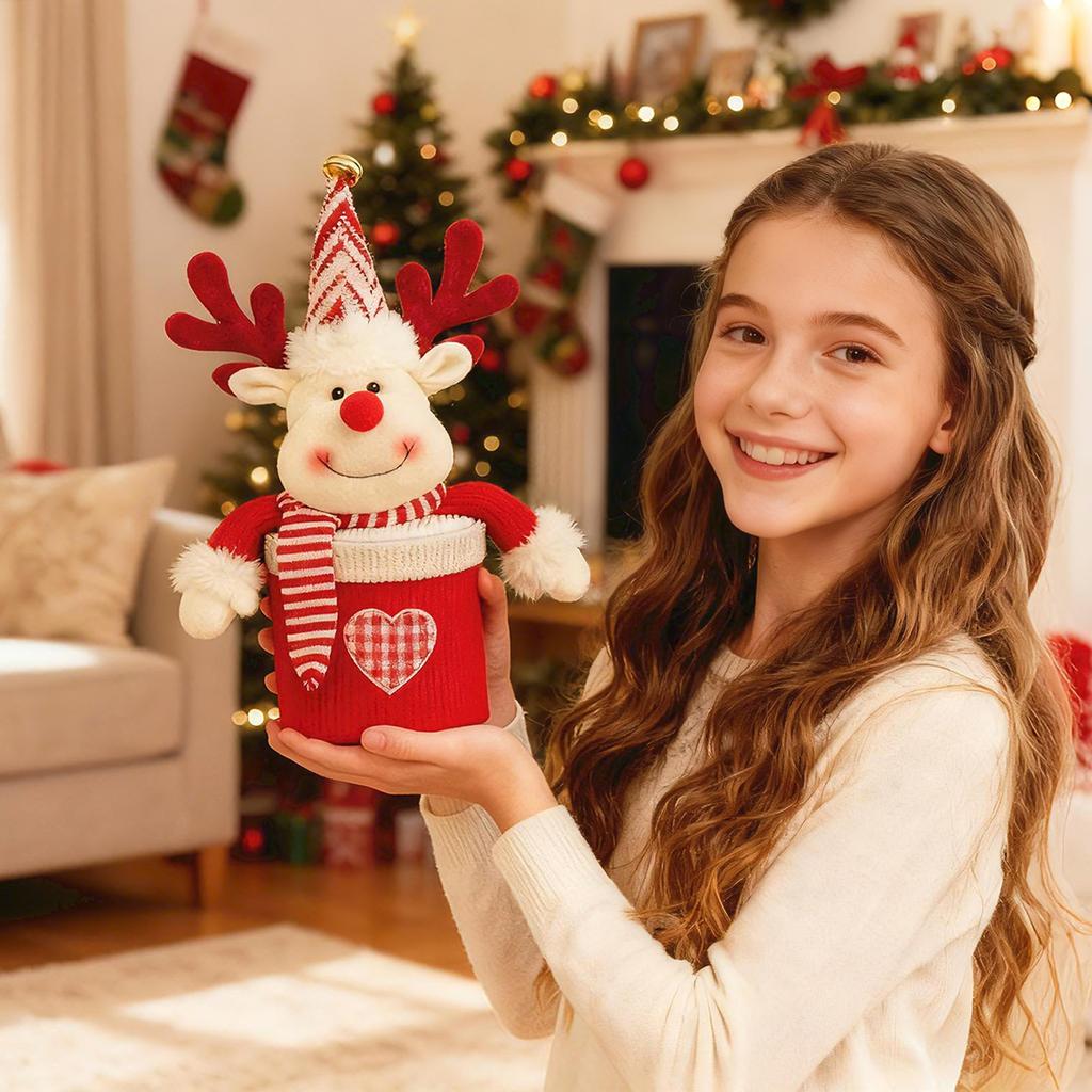 Weihnachtsabend Süßigkeitenglas, Kreative Kinder-Geschenkbox, Vorratsglas, Weihnachtliche Tischdekoration