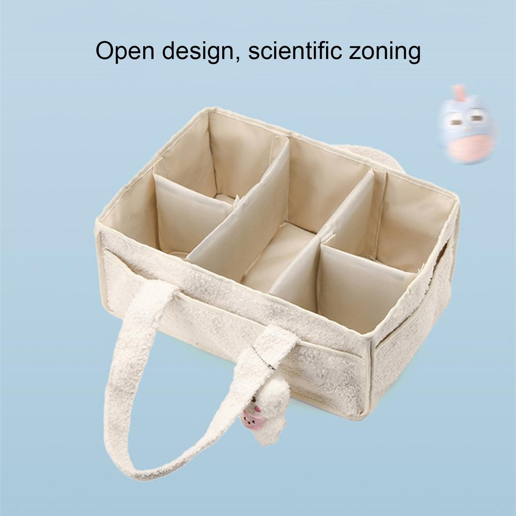 Spacious Baby Diaper Storage Bag Organiser for Organizing Essentials New Mom Handbag Enjoy Car Travel Convenience