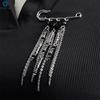Chic Women’s Pearl Chain Tassel Brooch: Clothing Decor Accessories; Ideal for Pants Adjust, Bag Pendant Gifts.