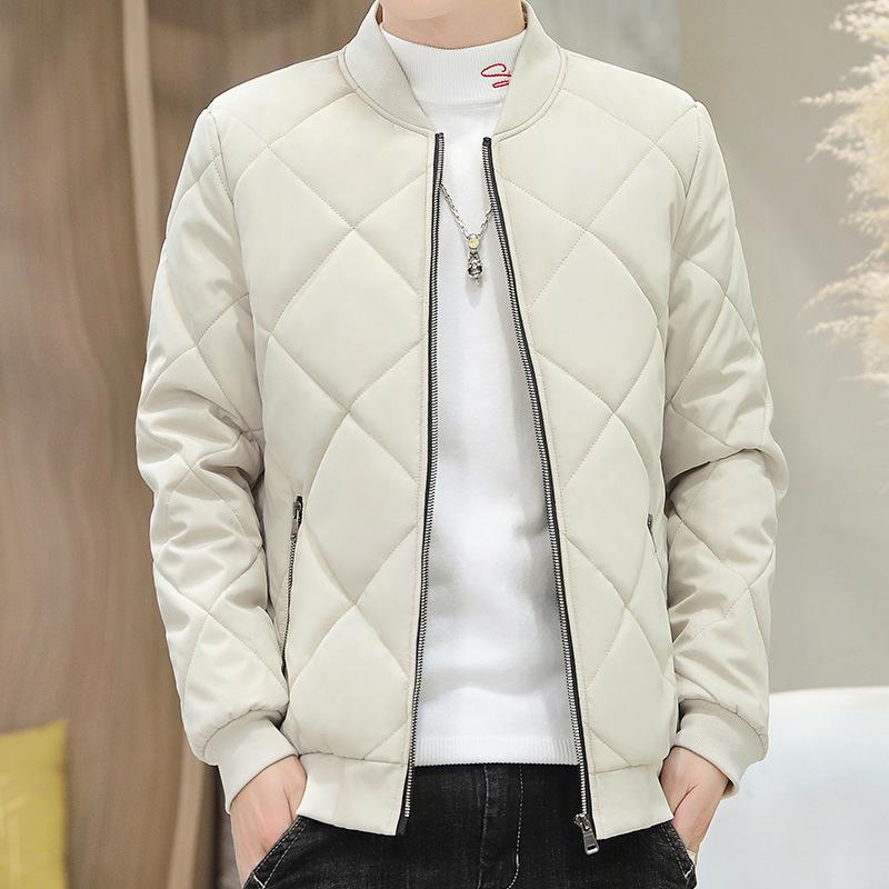 

Мужское пальто осень/зима 2024 года из толстого теплого хлопка с воротником-стойкой XL хаки