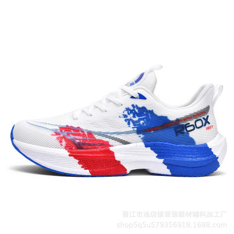 Herren Laufschuhe mit Carbonplatte und weicher Sohle, leicht, modische neue Sportschuhe für Herren, verschleißfest, rutschfest, leichte Popcorn-Sohle, lässige trendige Schuhe