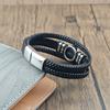 New Design Tree of Life Men's Leather Bracelet Stainless Steel Irregular Accessories Punk Bangles Charm Jewelry Gift