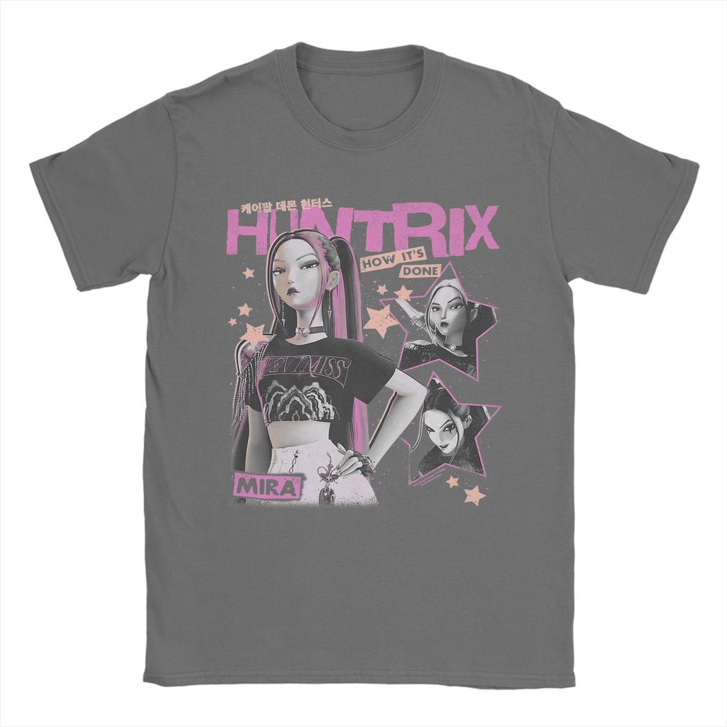 Huntrix Mira How It's Done KPop Demon Hunters T-Shirts for Men Novelty Cotton Tee Shirt Short Sleeve T Shirt New Arrival Clothes