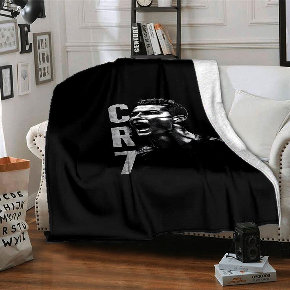 CR7 Blanket Soft Warm Cozy Suitable for Bed Office Bedding for All Occasions Digital Print Gift for Travel Home Birthdays